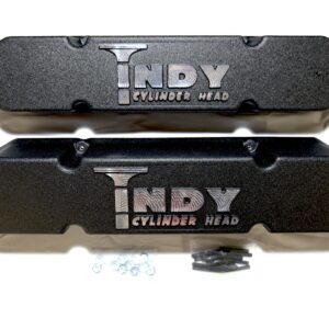 Wedge Indy Logo Valve Covers (Black Powder Coat)